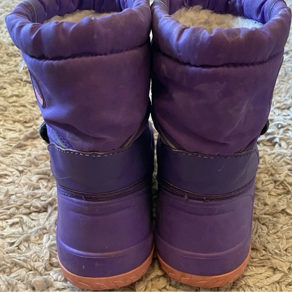 Nova Mountain Purple Winter Snow Boots, Size 30 (12.5)